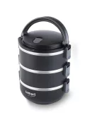 Термо кутия за храна LAMART LT6023 TEMP, 3 броя, Вместимост 1.8л., Черен - Код G5512