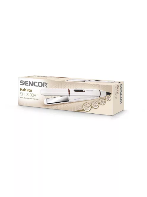 Преса за коса SENCOR SHI 3100VT, 5 температурни степени, 42W, Бял - Код G5536