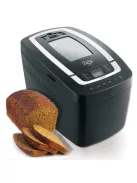 Хлебопекарна с две бъркалки ZEPHYR ZP 1446 E, 800W, 900-1250 гр, 12 програми, Таймер, Книжка с рецепти, Черен - Код G8030