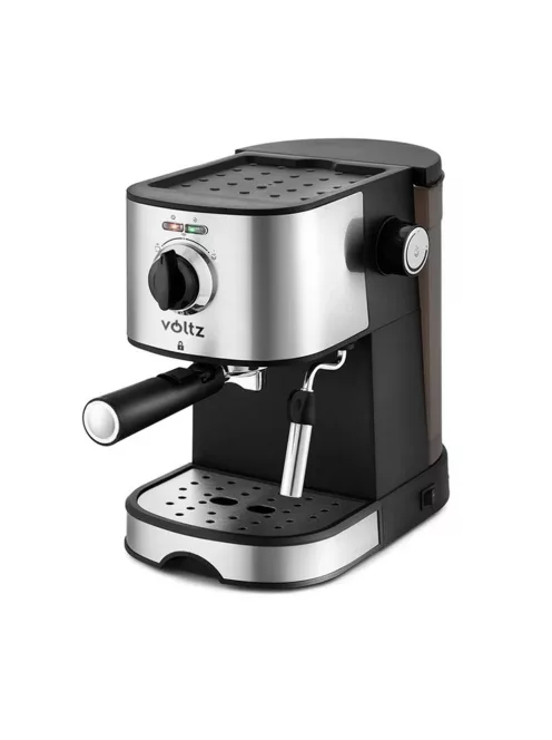 Еспресо машина Voltz V51171D, 20 bar, 850W, 2 цедки, Черен/инокс - Код G8495