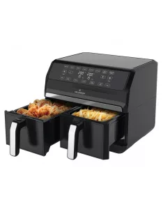   Фритюрник с горещ въздух Just Perfecto JL-09 XXL, 2 кошници, 8в1, 1700 W, 8L., Черен - Код G8756