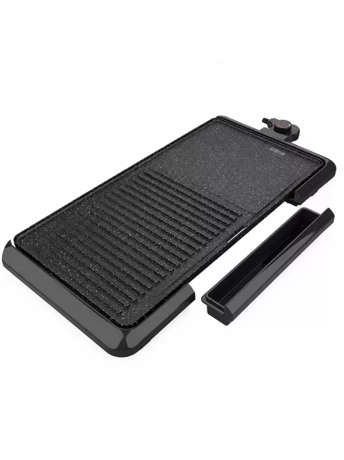 Електрическа скара Muhler MG-5126, 2200W, 1/2 оребрена, 1/2 гладка, Черен - Код G8952