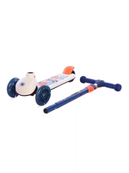 Тротинетка LORELLI TAMTAM CRAZY NAVY BLUE, Регулируема дръжка в 3 позиции, До 50кг., Син - Код L11411