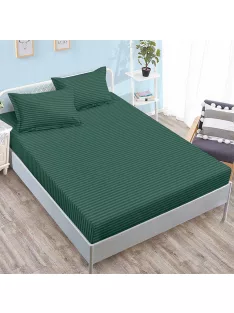  Едноцветен долен чаршаф с ластик и две калъфки (за матрак 160x200 и 180x200) EmonaMall, 3 части - Модел S16772