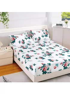   Долен чаршаф с ластик и две калъфки (за матрак 160x200) EmonaMall, 3 части - Модел S16826