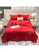 Спално бельо с тънка олекотена завивка EmonaMall, 4 части - Модел S17189
