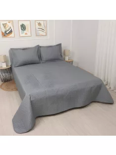 Шалте за спалня Куин Тъмно сиво