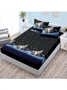   Долен чаршаф с ластик и две калъфки (за матрак от 160x200 до 180x200) EmonaMall, 3 части - Модел S19311