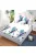 Долен чаршаф с ластик и две калъфки (за матрак от 160x200 до 180x200) EmonaMall, 3 части - Модел S19314