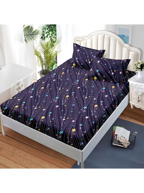 Долен чаршаф с ластик и две калъфки (за матрак от 160x200 до 180x200) EmonaMall, 3 части - Модел S19317
