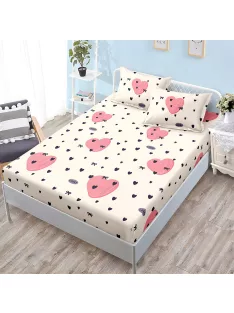   Долен чаршаф с ластик и две калъфки (за матрак от 160x200 до 180x200) EmonaMall, 3 части - Модел S19318