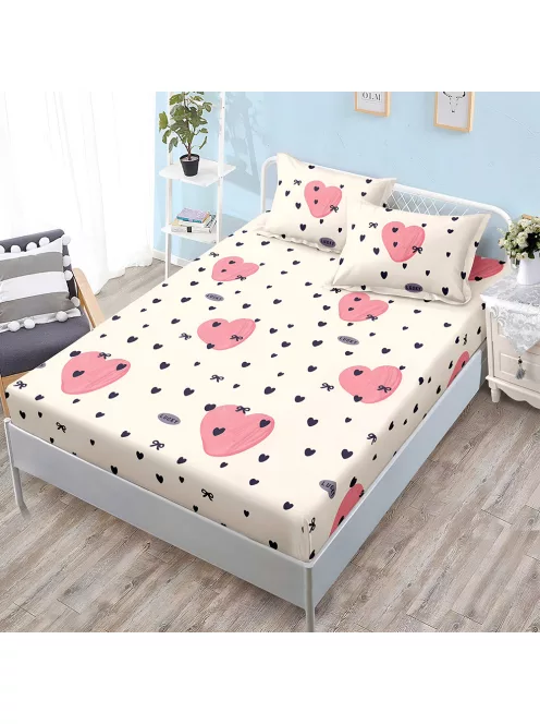 Долен чаршаф с ластик и две калъфки (за матрак от 160x200 до 180x200) EmonaMall, 3 части - Модел S19318