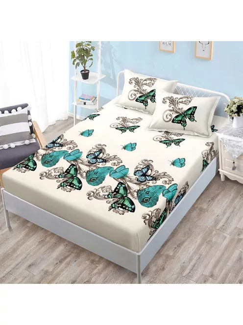 Долен чаршаф с ластик и две калъфки (за матрак от 160x200 до 180x200) EmonaMall, 3 части - Модел S19319